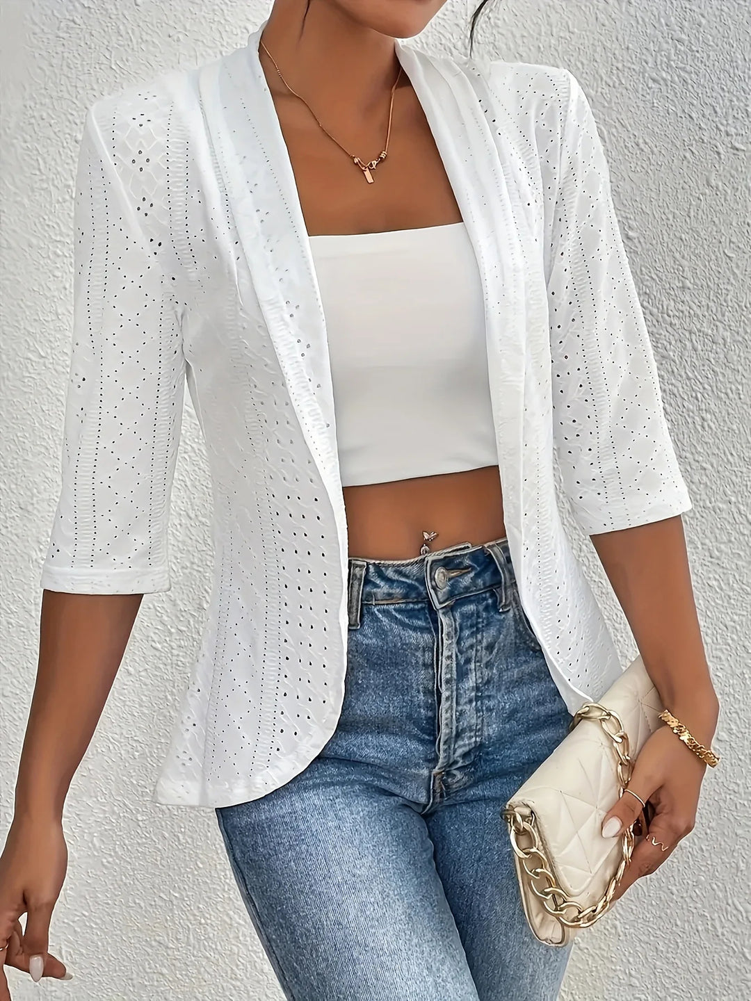 Kendall Eyelet Blazer