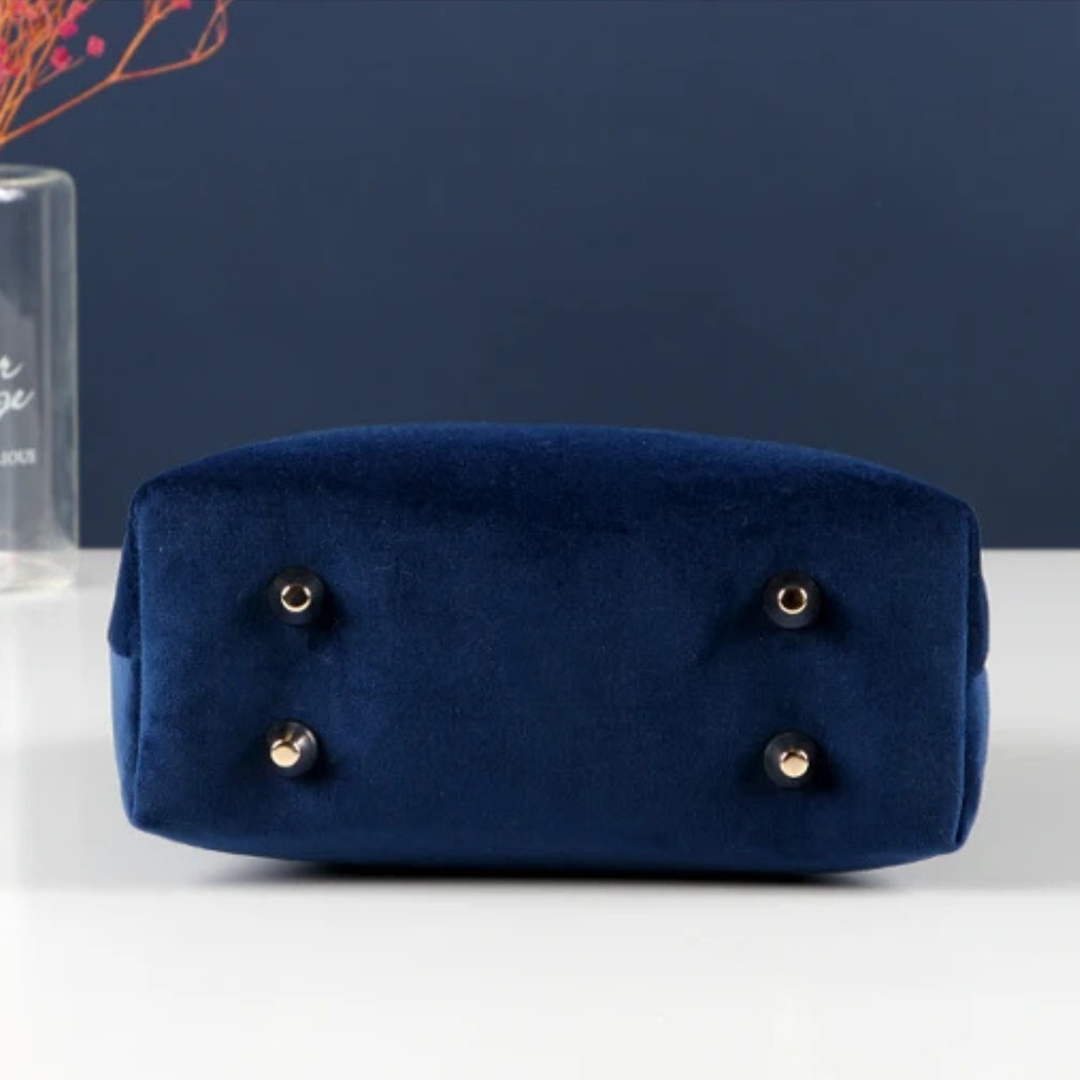 Duchess Velvet Kiss-Lock Clutch