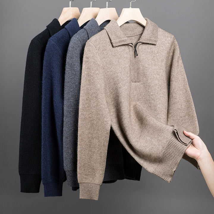 Highlands Classic Wool Zip Sweater