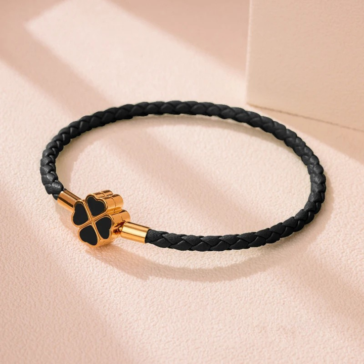 Four-Leaf Braided Bracelet