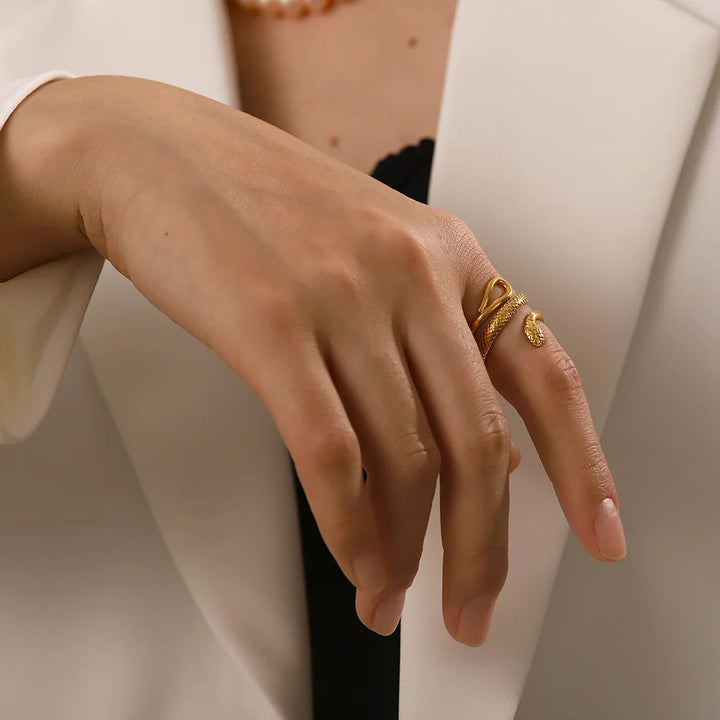 Serpente Coil Wrap Ring