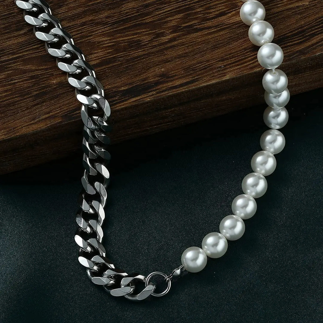 Eclipse Chain Pearl Necklace
