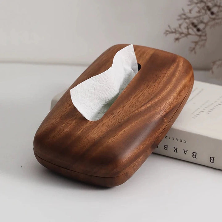 Pebble Wooden Tissue Box