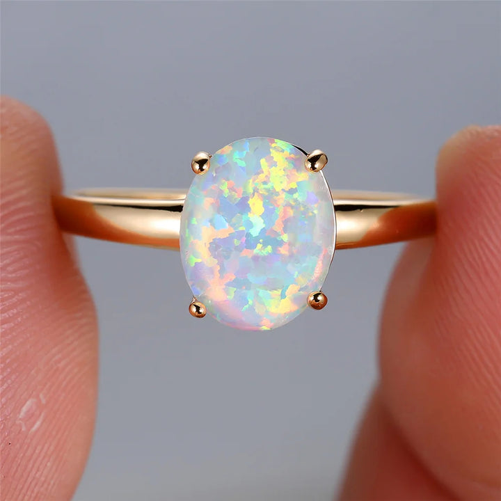 Halo Opal Ring
