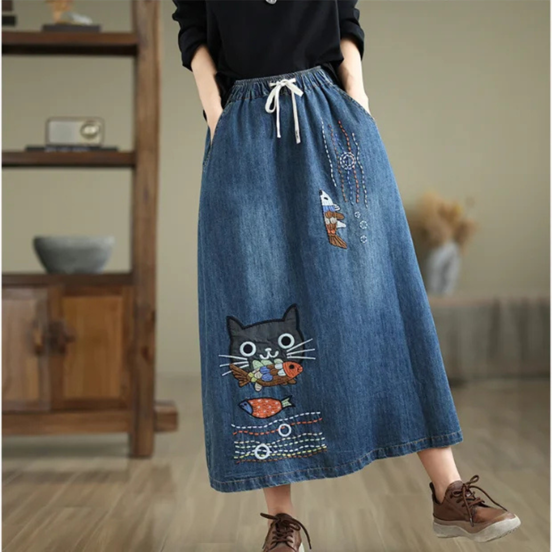 Whimsy Denim Skirt