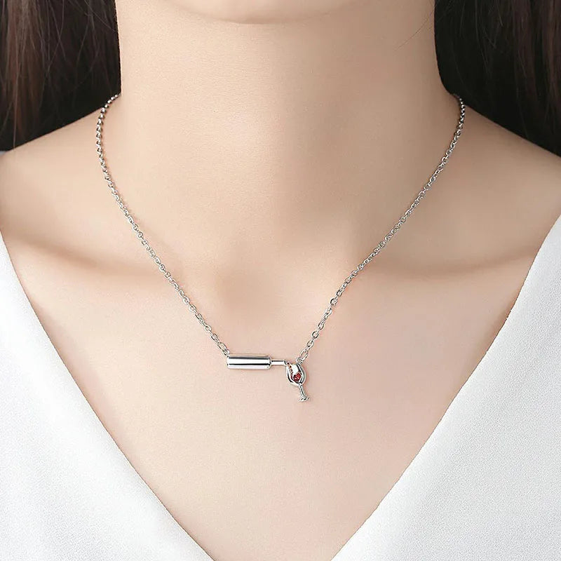 Merlot Muse Pendant Necklace