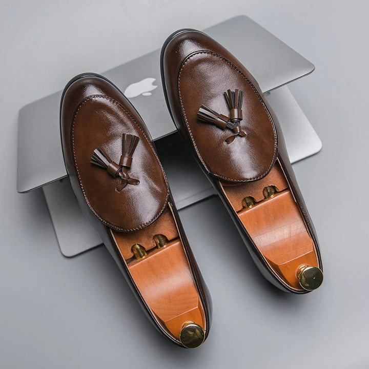 Crescent Tassel Loafers