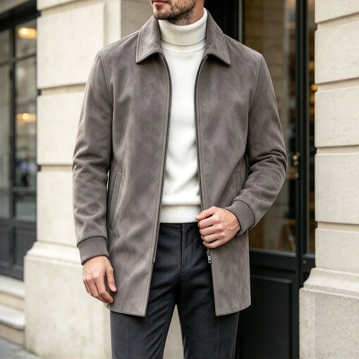 Harrington Suede Car Coat