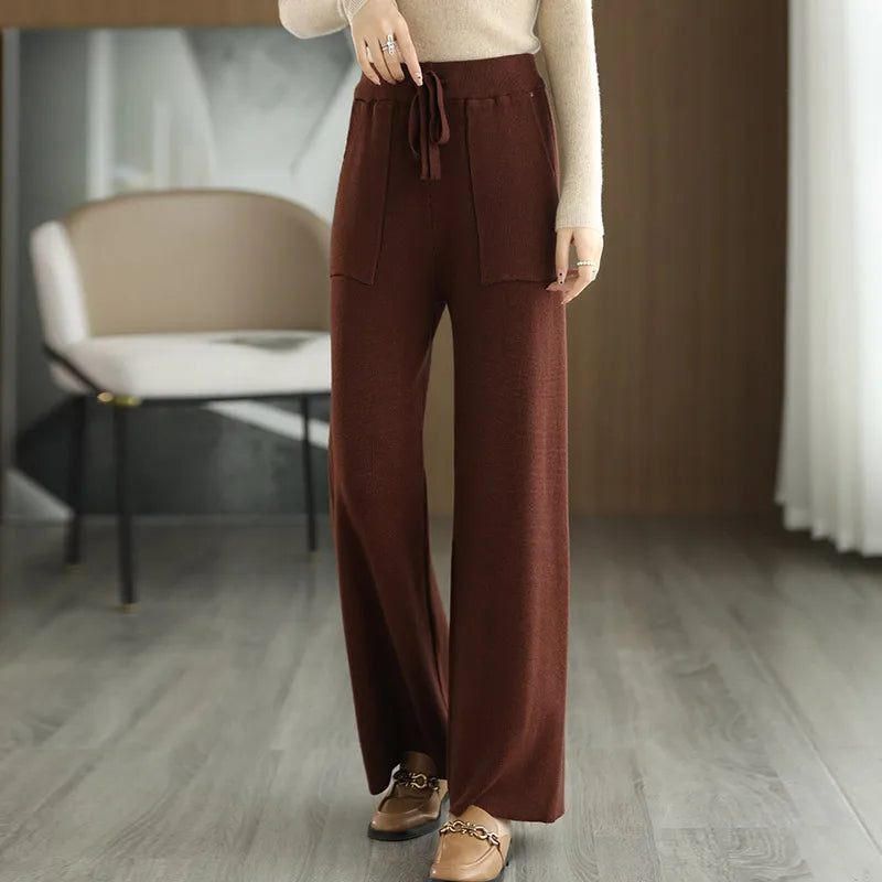 Monaco Wide-Leg Wool Pant