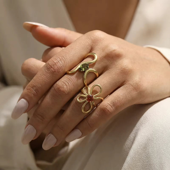 Fleur Wave Ring