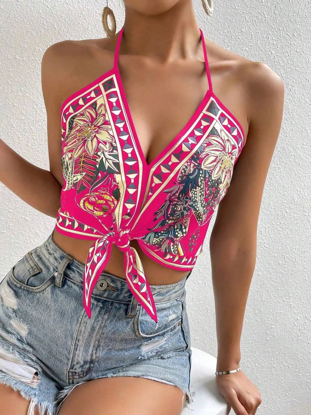 Mykonos Scarf Top