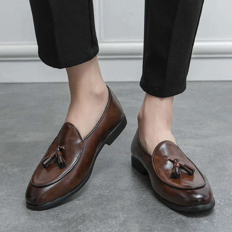 Crescent Tassel Loafers