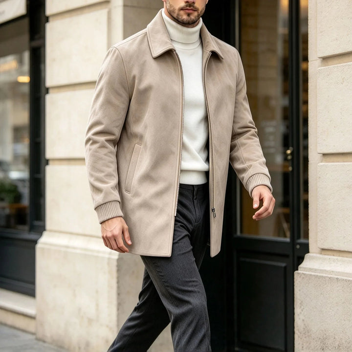 Harrington Suede Car Coat