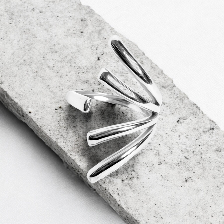 Rise Fan Arc Ring