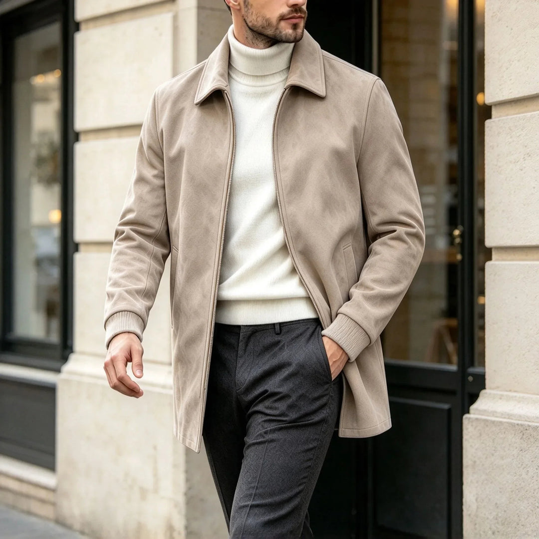 Harrington Suede Car Coat