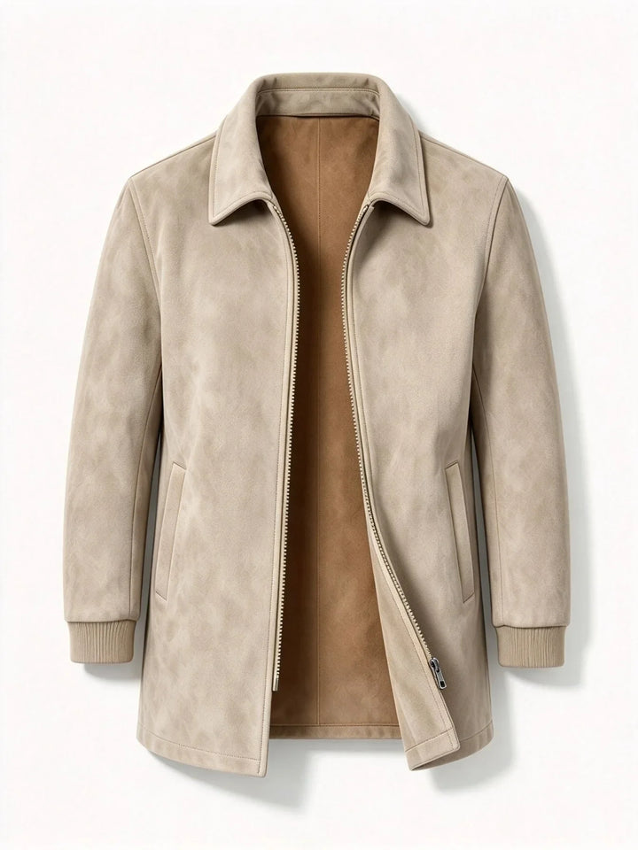 Harrington Suede Car Coat