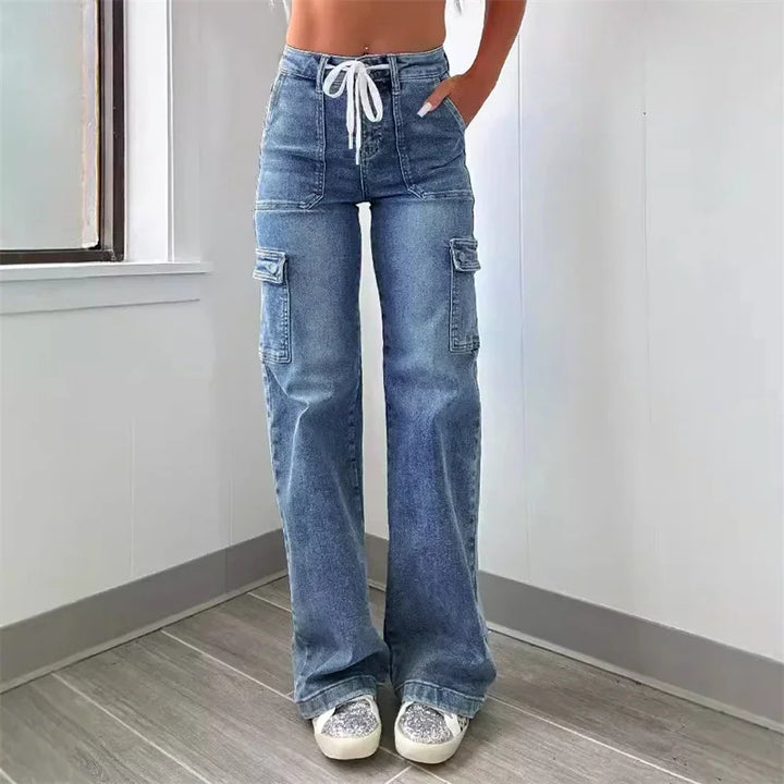 Harper Wide-Leg Cargo Jean