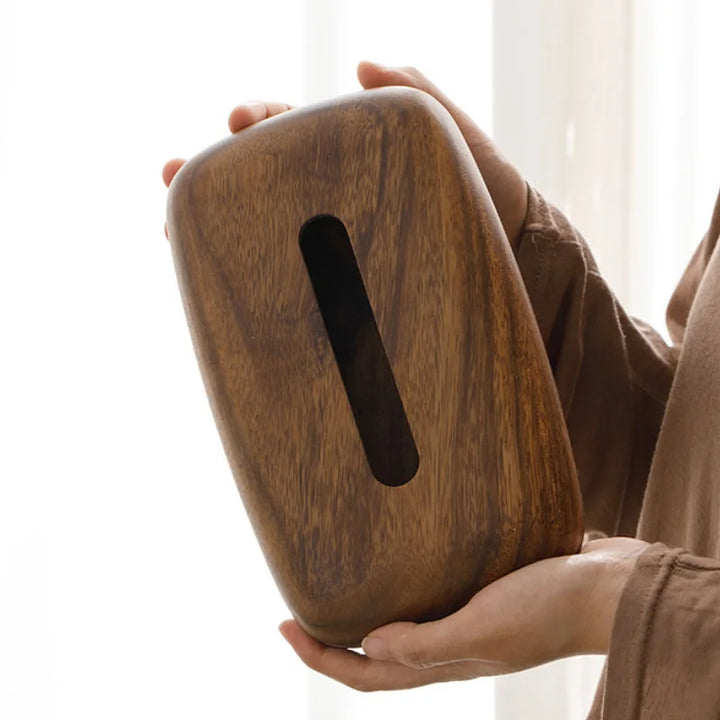 Pebble Wooden Tissue Box