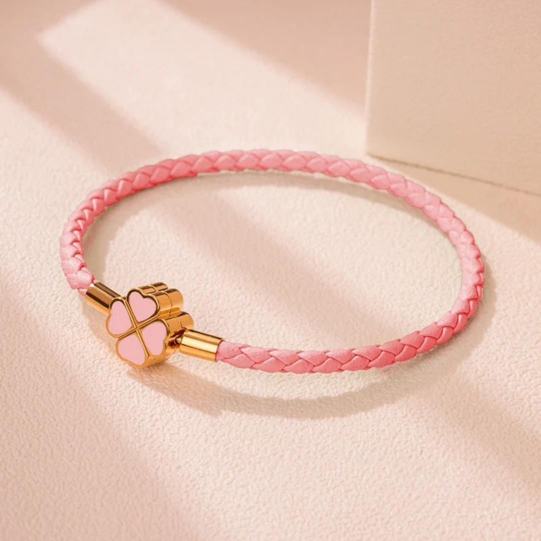 Four-Leaf Braided Bracelet