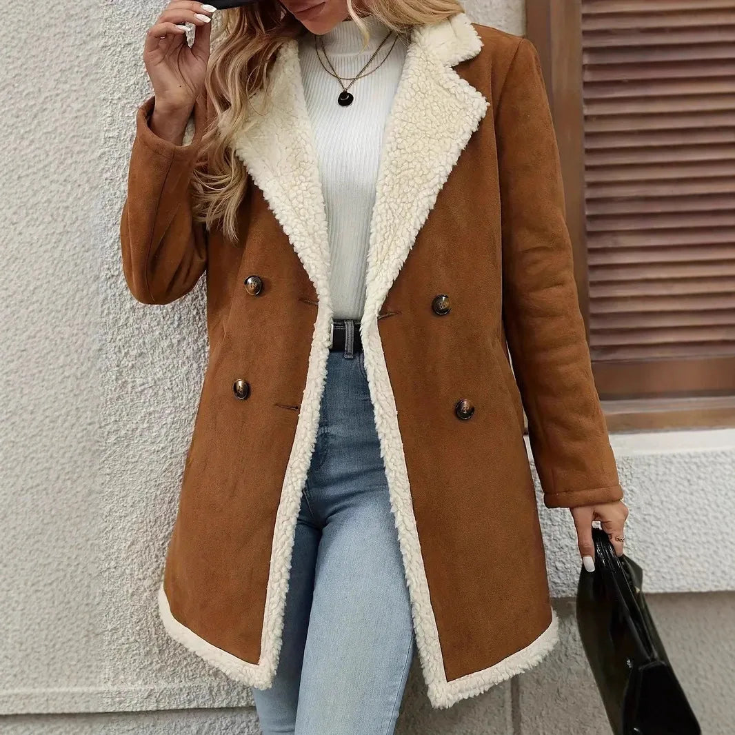 Berkshire Sherpa Suede Coat