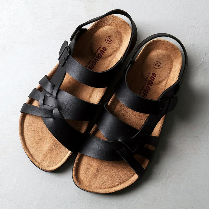 Monte Carlo Tri-Tone Woven Sandal