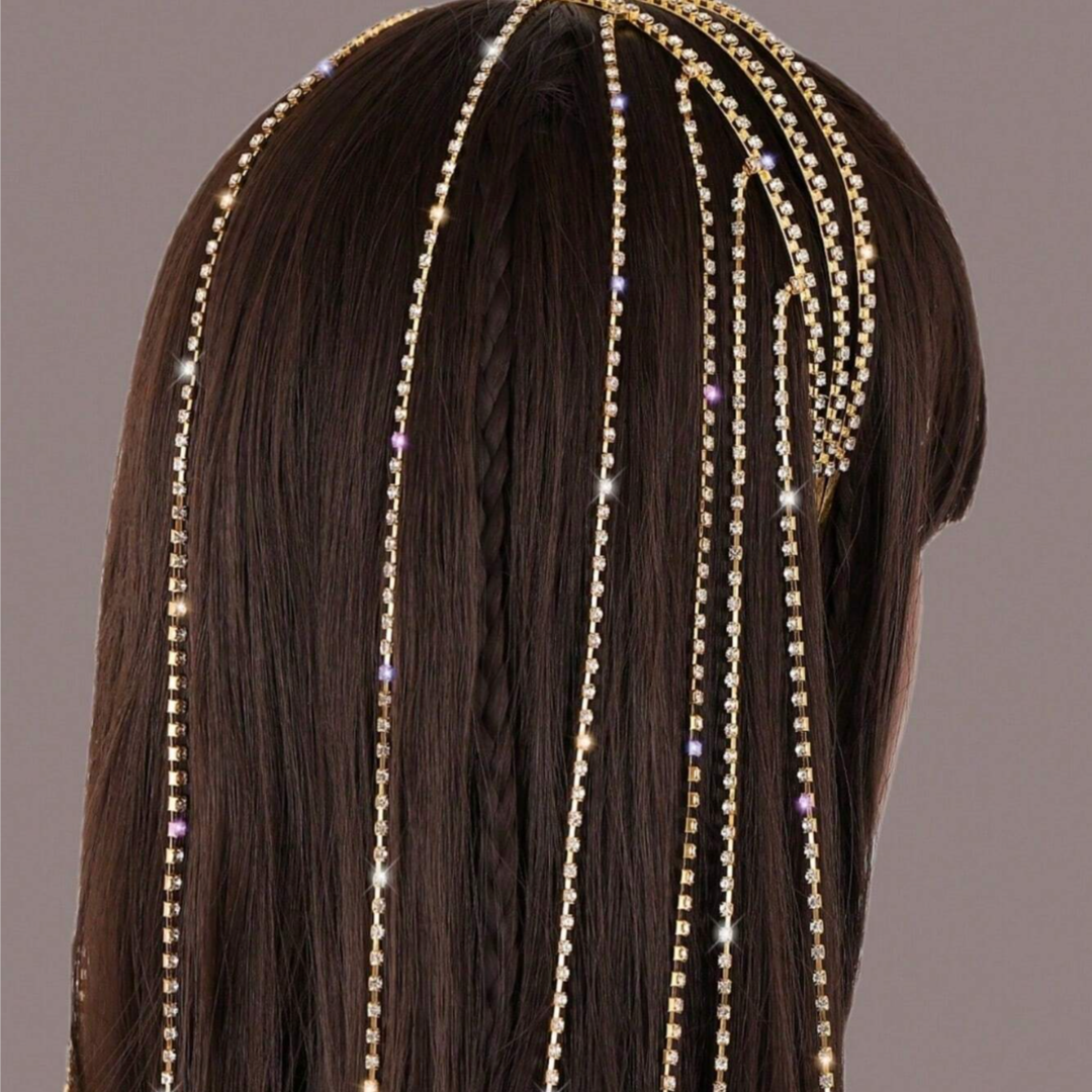 Glimmer Diamond-Drip Head Chain