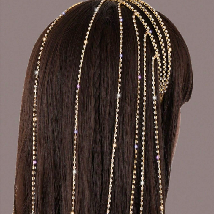 Glimmer Diamond-Drip Head Chain