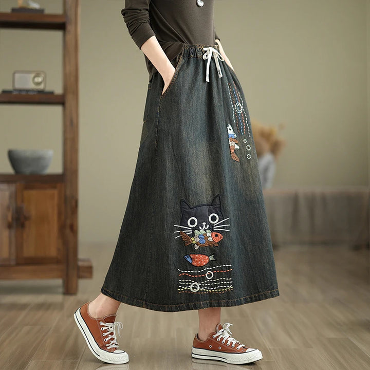 Whimsy Denim Skirt