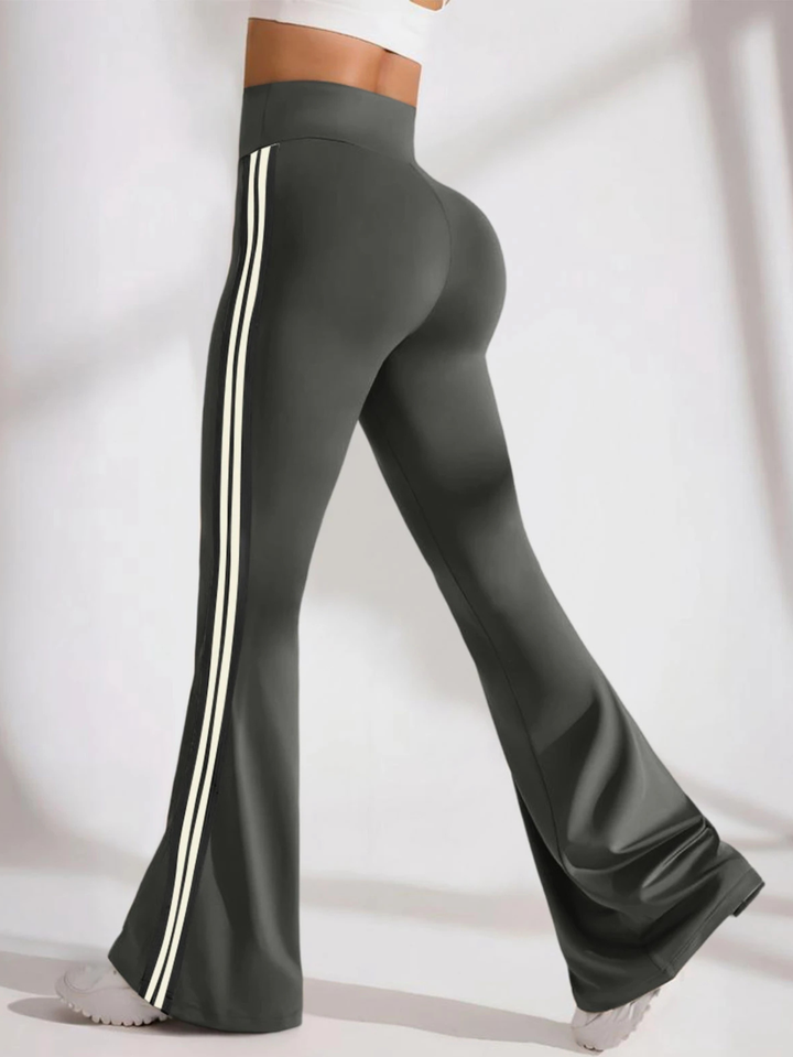 Sculpt Stripe Yoga Flares