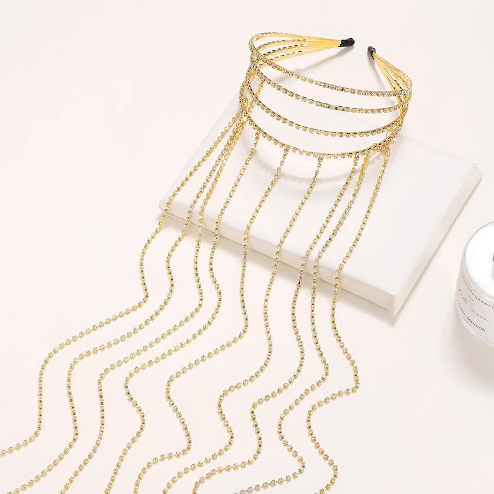 Glimmer Diamond-Drip Head Chain
