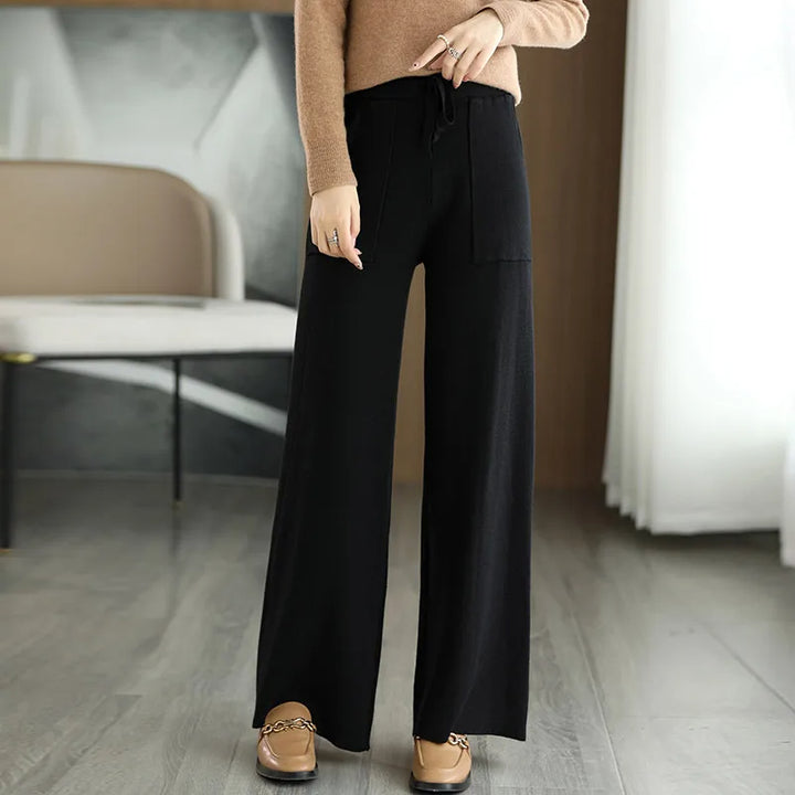 Monaco Wide-Leg Wool Pant