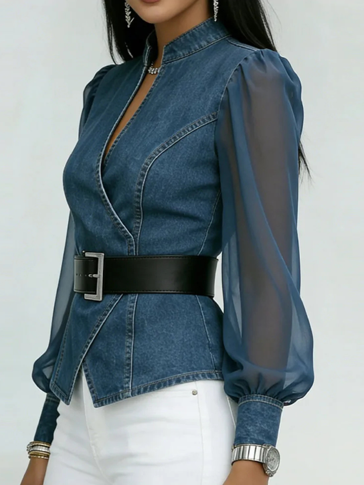 Vesper Denim Blouse