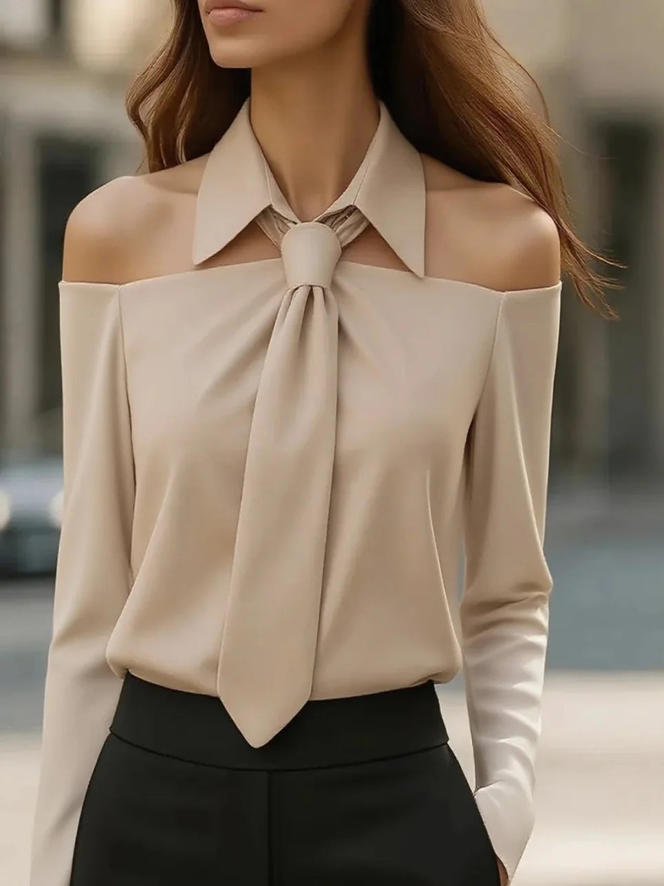 Camilla Neck-Tie Blouse