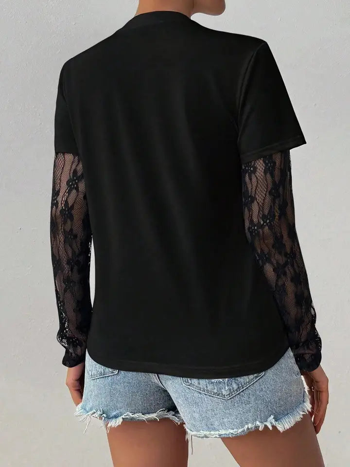 Mirelle Lace Layered Tee