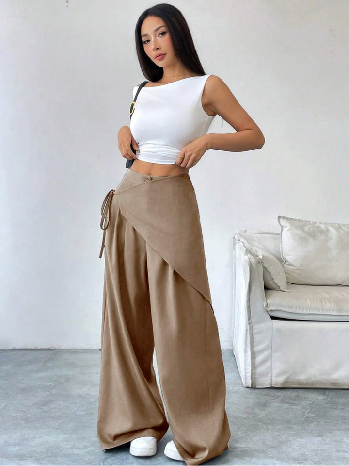 Vivia Wrap-Front Pant