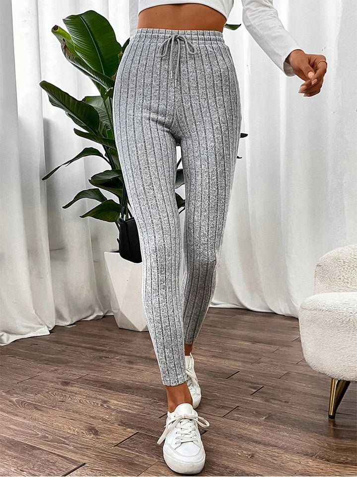 High-Rise Ribbed Legging