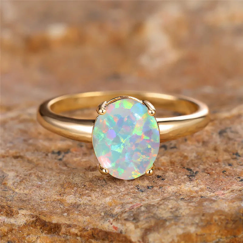 Halo Opal Ring