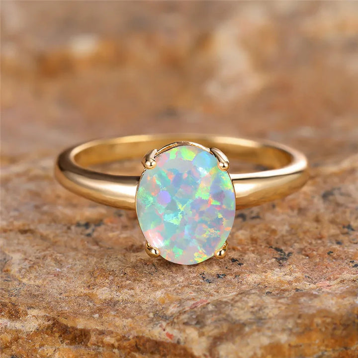 Halo Opal Ring
