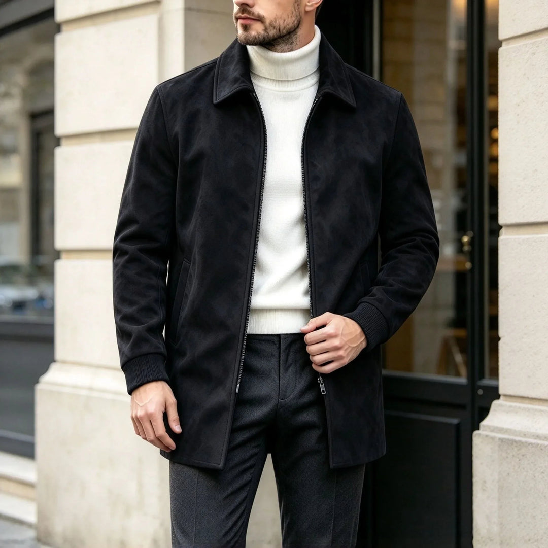 Harrington Suede Car Coat