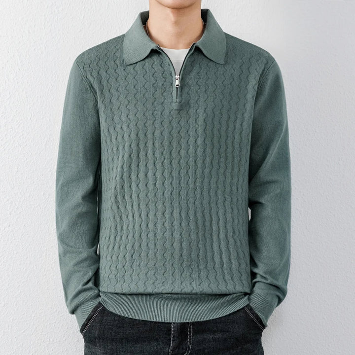 Barron Quarter-Zip Polo Sweater