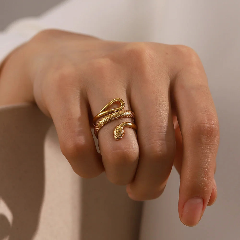 Serpente Coil Wrap Ring
