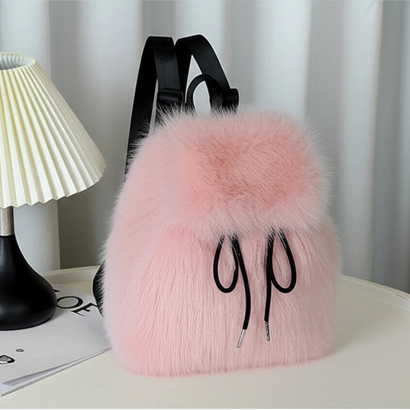 Plush Theory Faux Fur Backpack