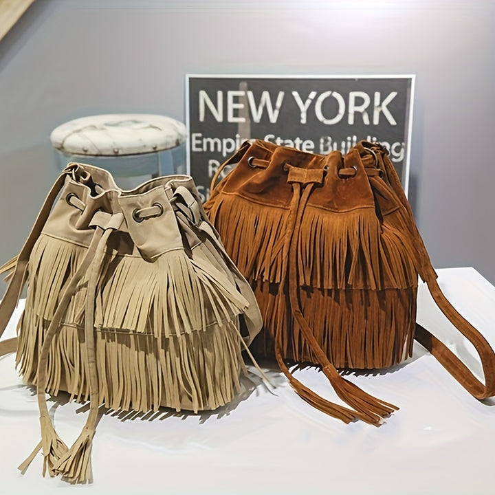Canyon Fringe Bucket Bag