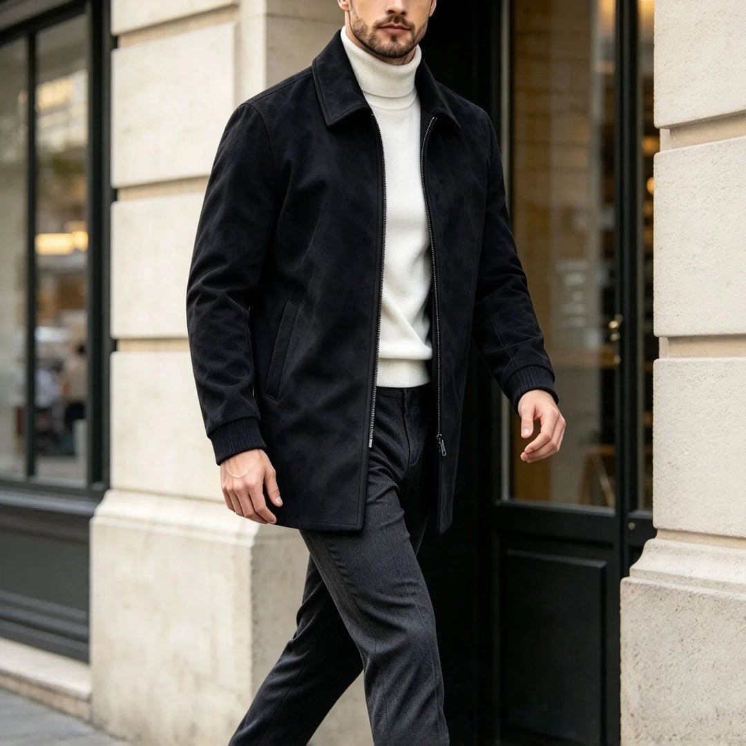 Harrington Suede Car Coat