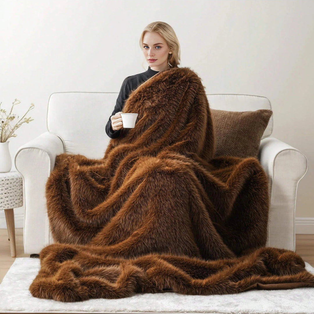 Haven Faux Fur Throw Blanket