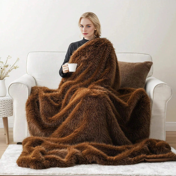 Haven Faux Fur Throw Blanket