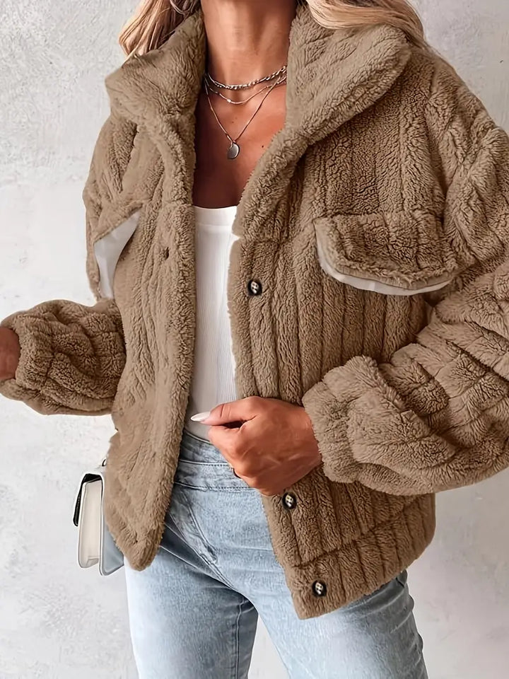 Amira Ribbed Fleece Sherpa