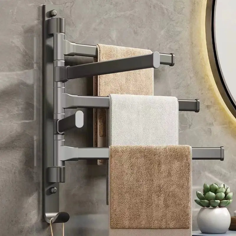 Modern Swivel Arm Bathroom Rack