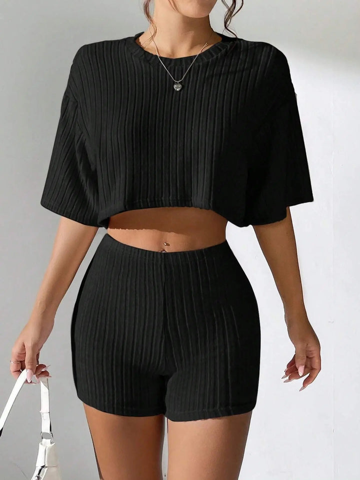 Sculpt Ribbed Lounge Set