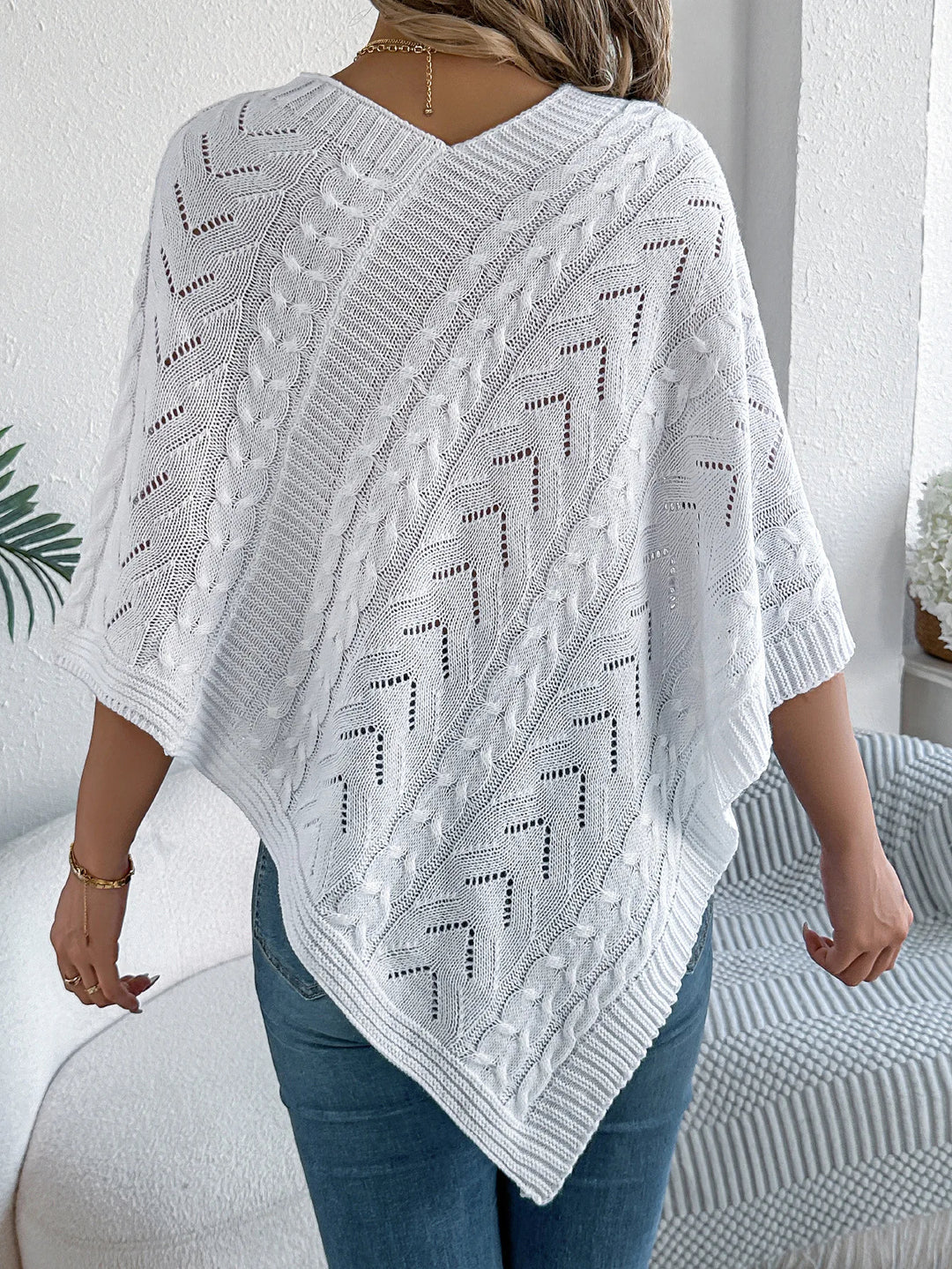 Novena Knit Sweater Poncho